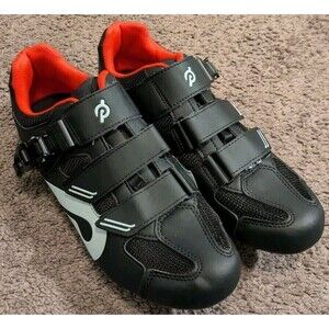 Peloton Black and Red Athletic Shoes